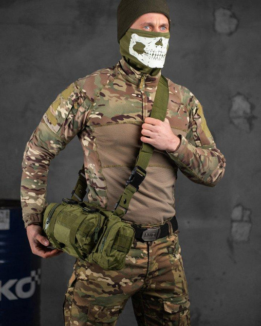 Сумка тактическая наплечная модульная молли  на 5 л олива ВТ7602 Одесса - изображение 2