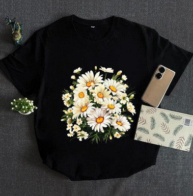 Термонаклейка для одягу красива Ромашки Київ - фото 2