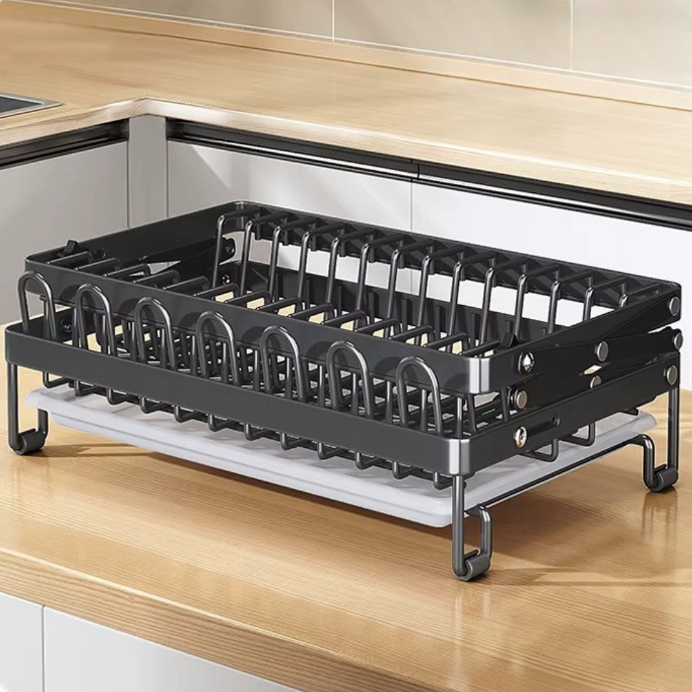 Сушилка для посуды,чашек, столовых приборов,органайзер трансформер с регулировкой высоты с поддоном,металл Каменец-Подольский - изображение 8