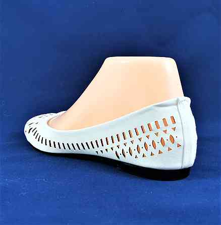 Жженські Літні Балетки Білі Мокасини Туфлі (розміри: 36) - 00-5 Дніпро