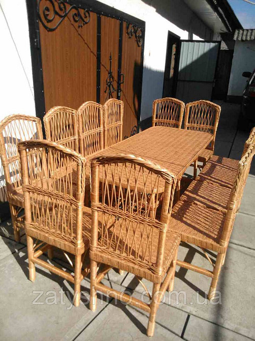 Плетені меблі для їдальні Київ - фото 7