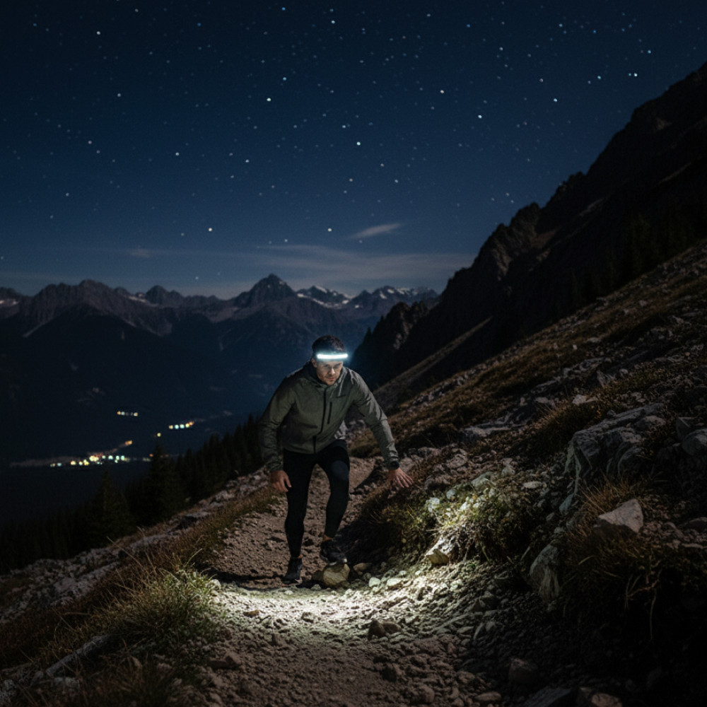 Налобний ліхтар з датчиком руху 2в1 BL-G-28-XPE+COB / Потужний акумуляторний LED ліхтарик на голову Київ - фото 7