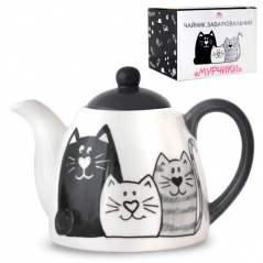 Заварник Мурчики 850мл h11,5см 2235-19 S&T Житомир - изображение 1