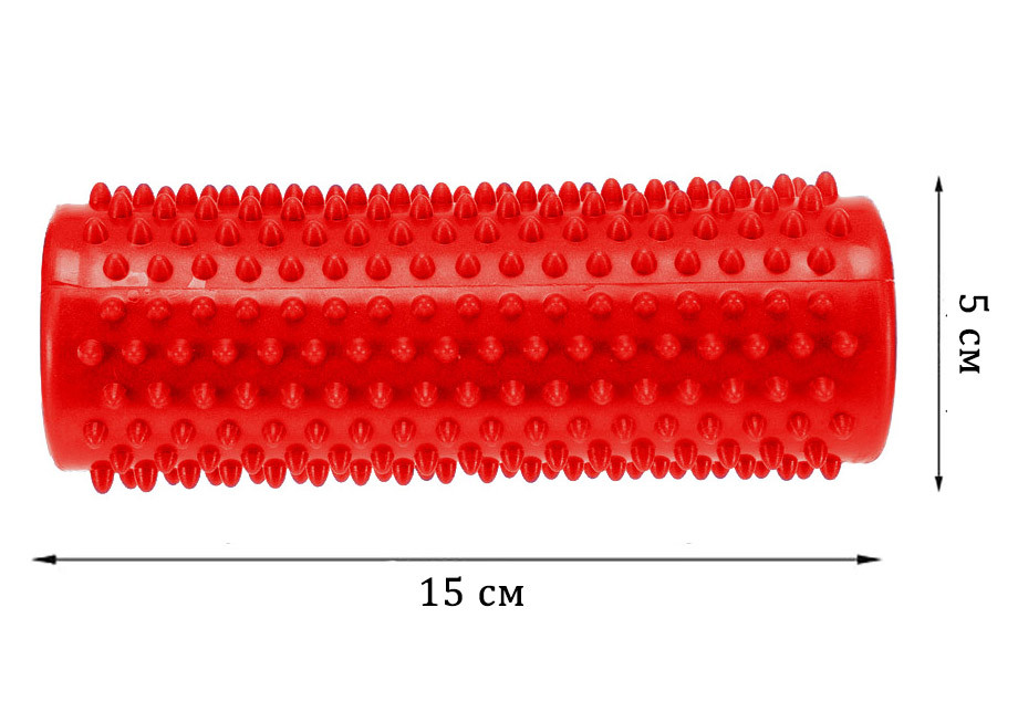 EasyFit Масажний циліндр EasyFit Spindle з шипами червоний Коломыя - изображение 3