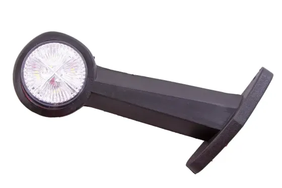 Ліхтар габаритний бічний ріжок 16см диодовий косою червоний/білий Вінниця