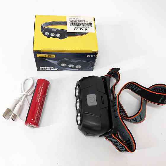 Фонарик светодиодный на голову, Тактический фонарь с красным светом на каску Налобный фонарь голову MQ-31 Львов