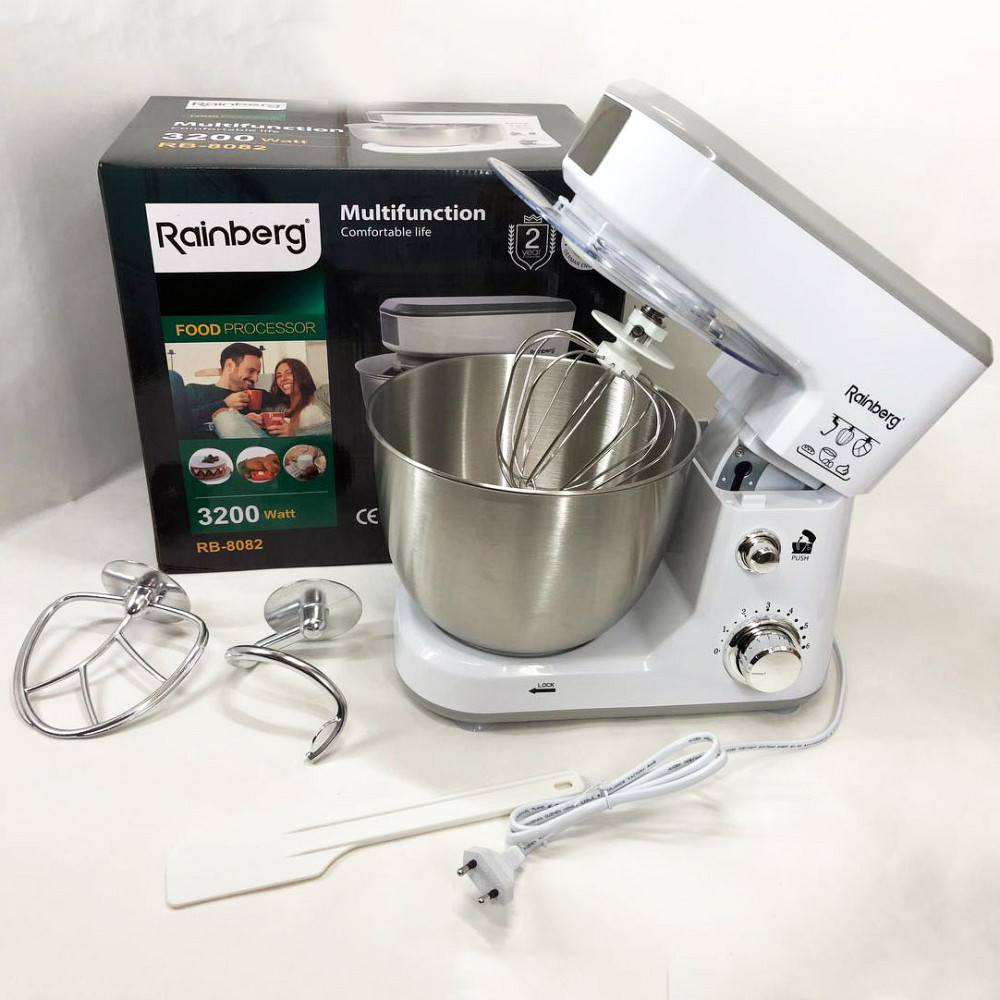 Безшумний кухонний комбайн, Міксер для приготування крему і соусів, Кухонний тістомісильник з насадками HL-41 Івано-Франківськ - фото 10