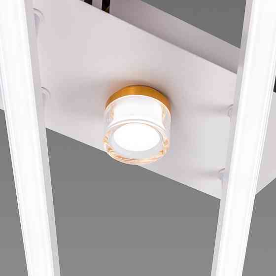 Люстра стельова світлодіодна VALESO 2 плафони LED 20W Білий Золото Сталь Акрил YH1310/2 Коломия