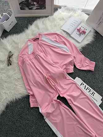 Жіночий прогулянковий костюм-двійка: кофта та штани трикотаж Рожевий, 42/44 Одеса