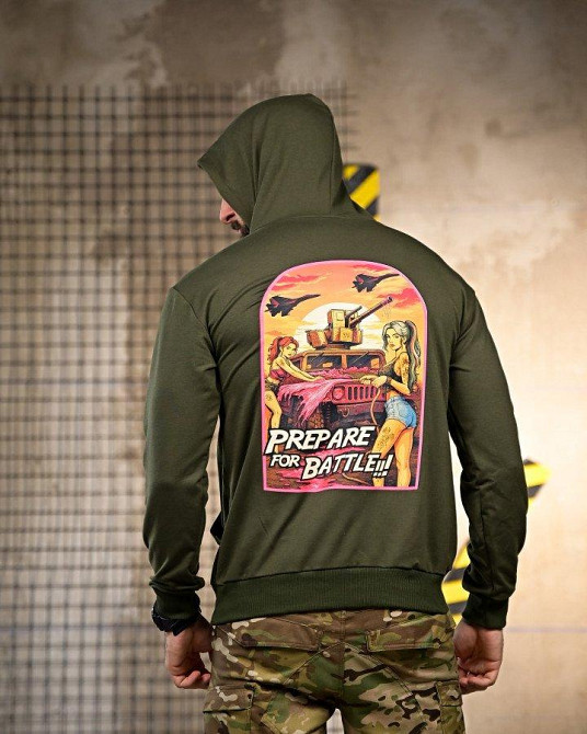Милитари Худи Prepare for Battle oliva РП7394 Одеса - фото 1