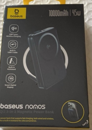 Павербенк Baseus Nomos Magnetic Qi2 45W 10000mAh. Харьков - изображение 2