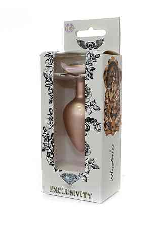 Анальная металлическая пробка Plug-Jewellery Pearl Gold Heart PLUG- Clear M Sex Aura Киев