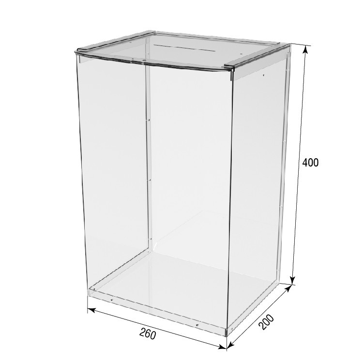 Ящик EKOSTAR без замка для пожертвований и сбора денег 260x200x400 Киев - изображение 3