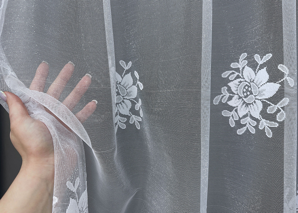 Тюль VR-Textil 1526т Жакард Белый 400х160 см (42-1017) Киев - изображение 3