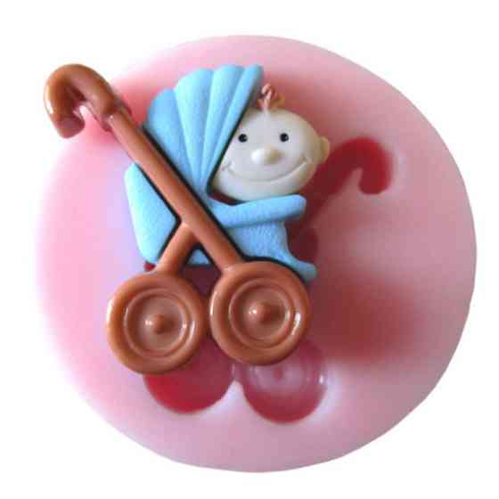 Молд силіконовий Немовля маленький 25 на 20 мм рожевий Київ