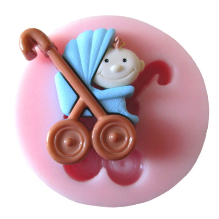 Молд силиконовый Младенец маленький 25 на 20 мм розовый Киев - изображение 1