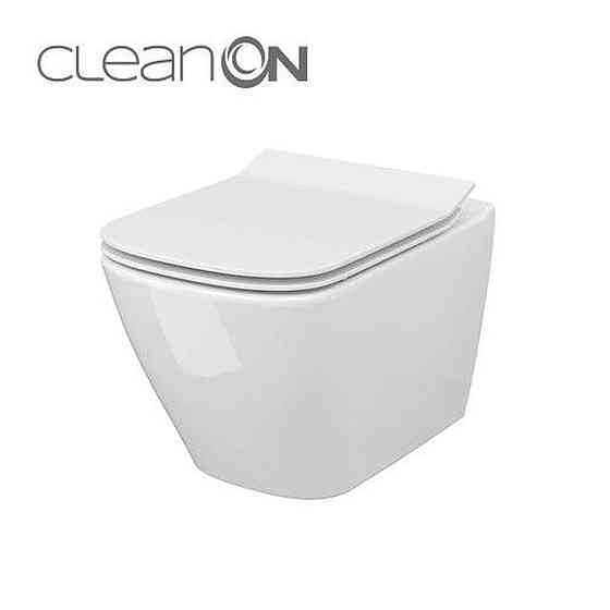 CET Cersanit В220 CITY SQUARE CLEAN ON подвесной з сиденьем дюропласт лифт (000021985) Киев