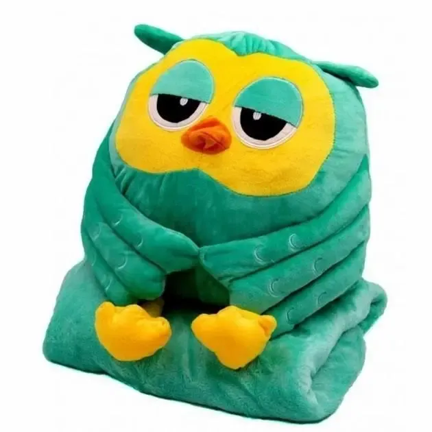 Profi Мягкая игрушка " Happy Baby" Сова плед-подушка трансформер 3 в 1 синий Киев - изображение 7