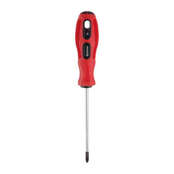 Викрутка хрестова, PH1×100 мм, Cr-V INTERTOOL VT-3137 Киев
