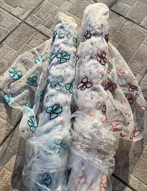 Ткань опт / органза вышитая - от 5 м Киев - изображение 3