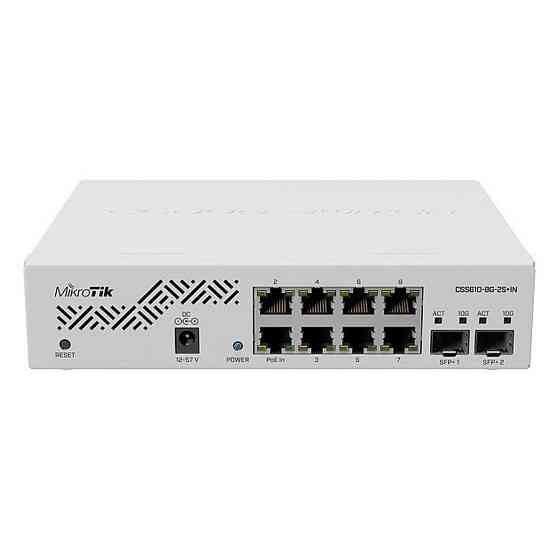 Комутатор MikroTik CSS610-8G-2S+IN (8x1G, 2xSFP+, SwOS) ( Так ) Харків