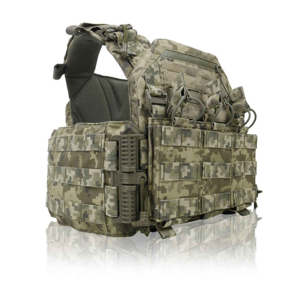 Мужская плитоноска пиксель тактическая плитоноска с быстрым сбросом разгрузочный жилет для зсу   WAR Львов - изображение 7