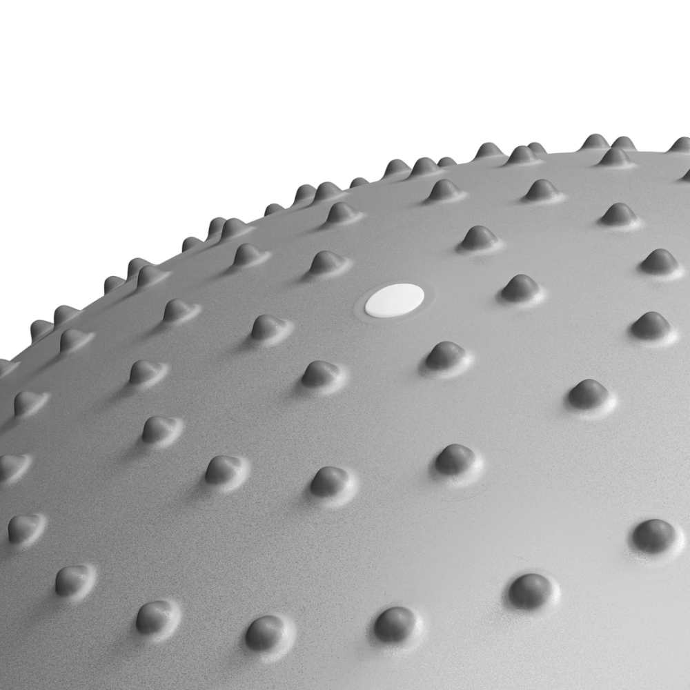 Фітбол масажний Hop-Sport 65см сріблястий + насос Київ - фото 3