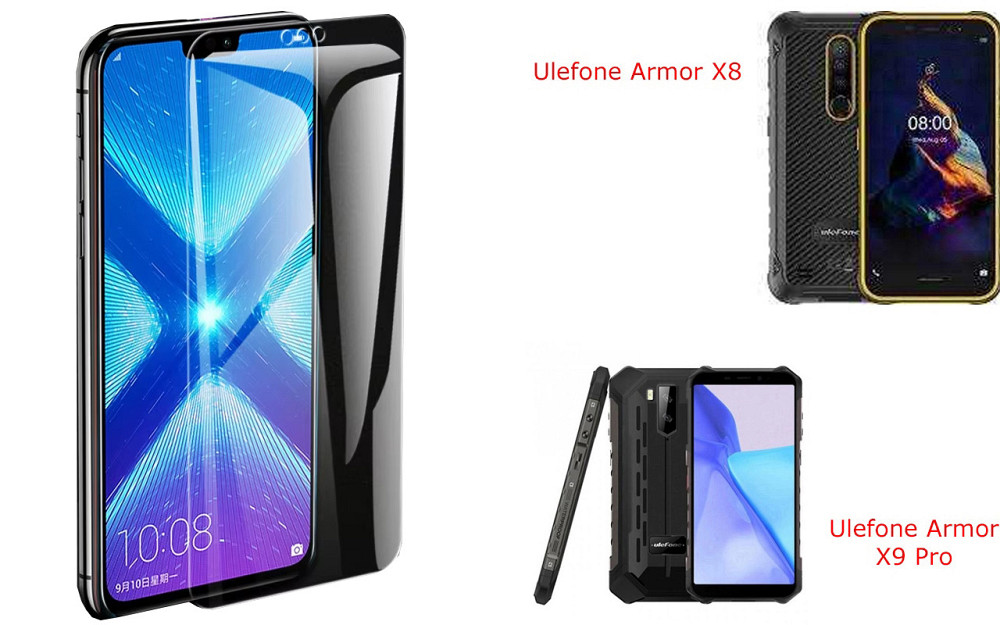 Захисне скло NeoGlass для Ulefone Armor X8, Armor X9 Pro – надпрозоре та стійке Київ - фото 2