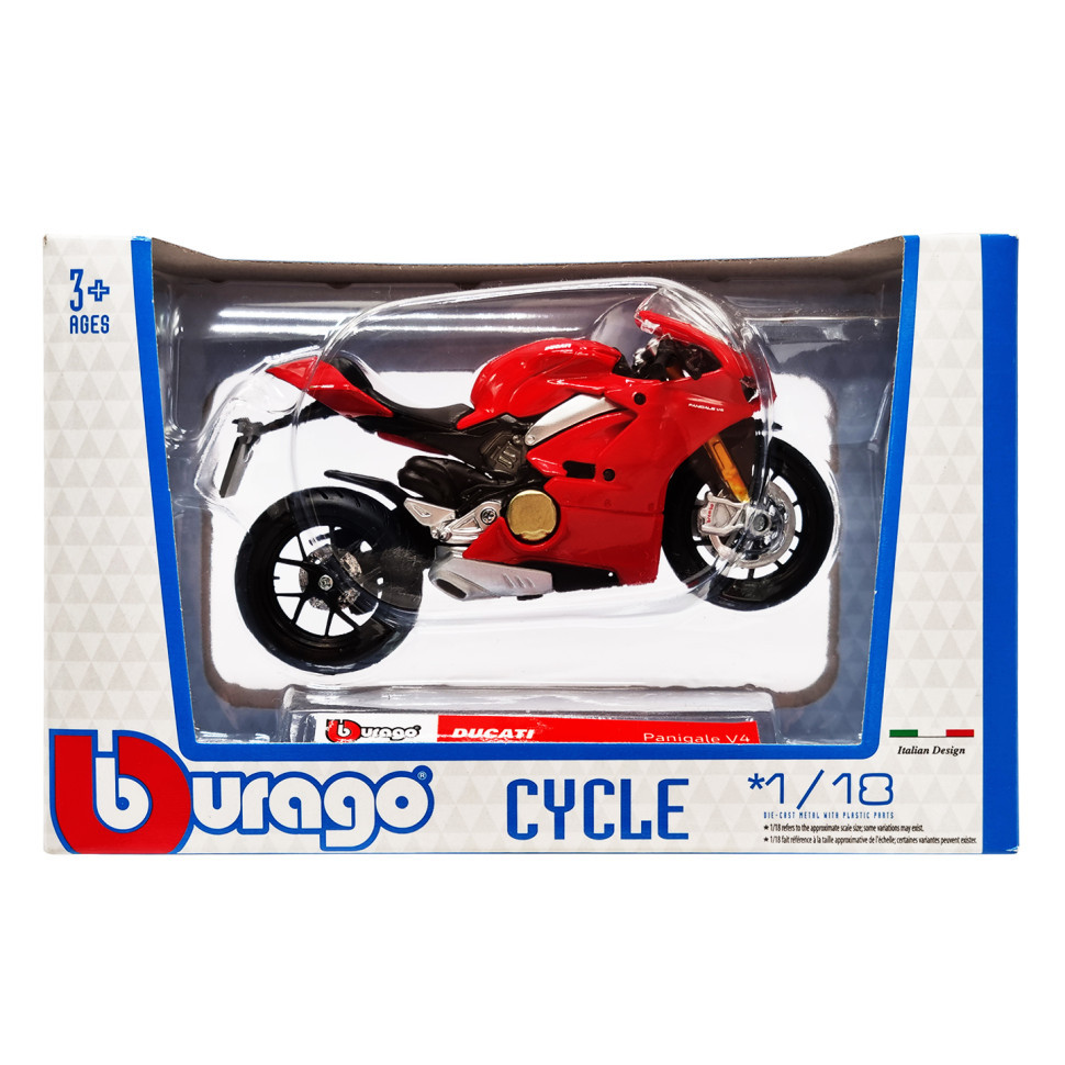 Дитяча модель Мотоцикла "DUCATI Panigale V4" Bburago 18-51030-5 масштаб 1:18 Вінниця - фото 1