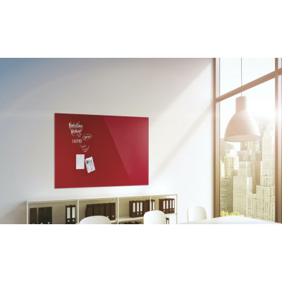 Офісна дошка Magnetoplan скляна магнітно-маркерна 1200x900 червона Glassboard-Red (13404006) Вінниця - фото 7