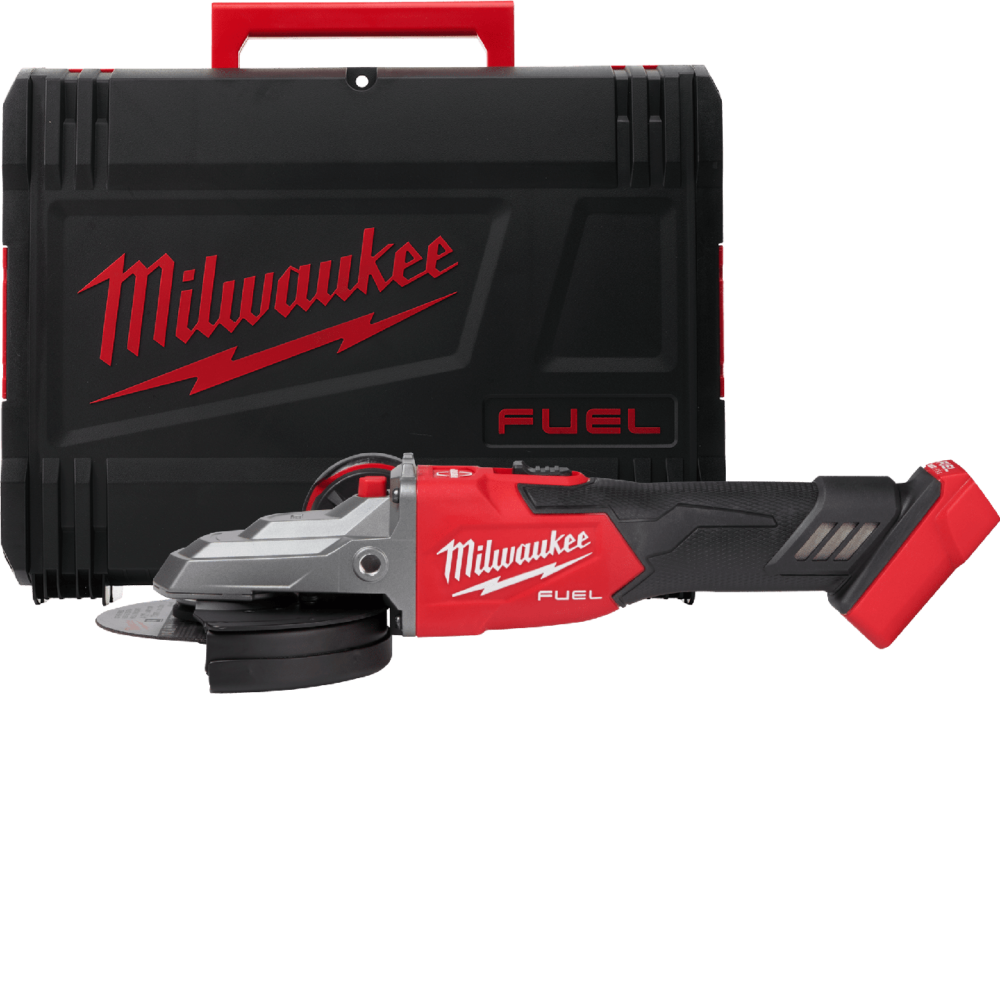 Шлифмашина угловая аккумуляторная MILWAUKEE M18FSAGF125XB-0X диметр 125 мм с плоским редуктором (+ защитный кожух, боковая ручка, Одесса - изображение 1