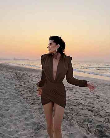 Жіноче привабливе вечірнє плаття з драпіруванням. Шоколад, 46/48 Одеса