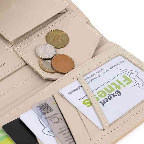 Жіночий класичний гаманець GRANDE PELLE 11521 Бежевий Київ