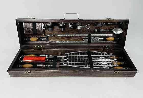 Подарунковий набір шампурів у дерев'яному кейсі ЛІСНИК HAPPY DAYS Тернопіль