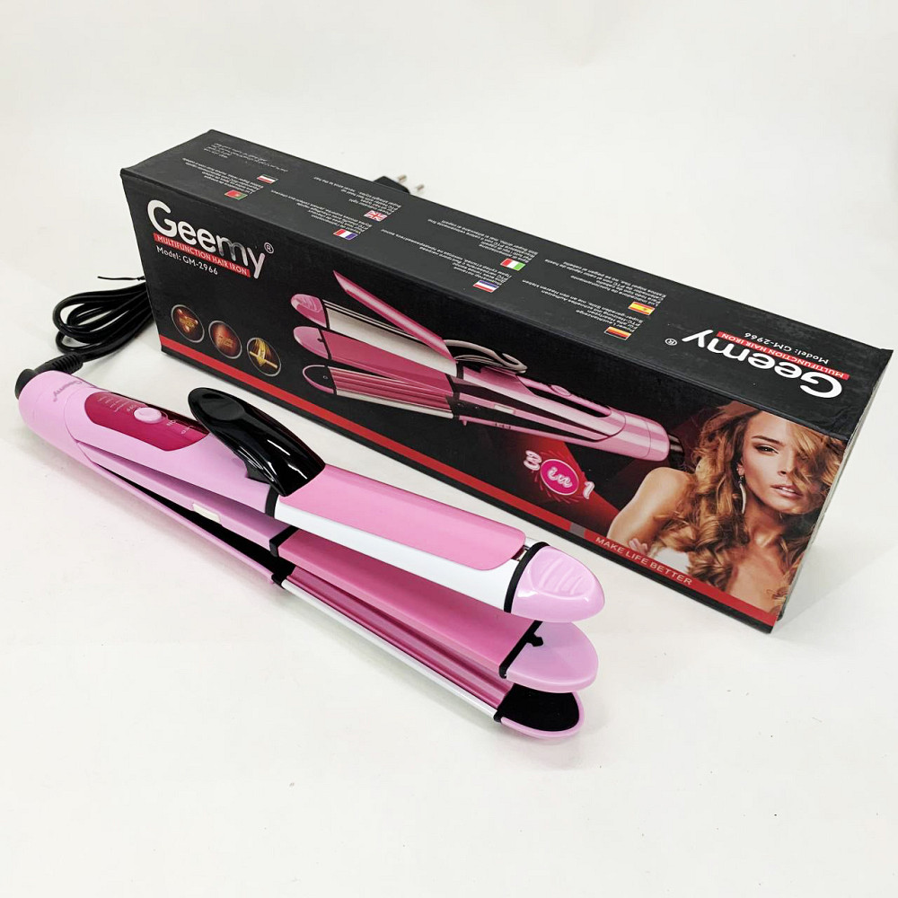 Широка праска для випрямлення волосся, Гофре плойка праска для волосся Плойка гофре випрямляч LA-57 Івано-Франківськ - фото 9