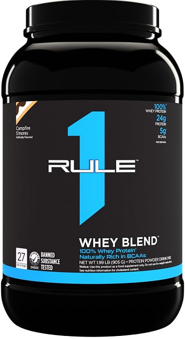 Протеин Rule One Whey Blend 908 г, Campfire S'mores Луцк - изображение 1