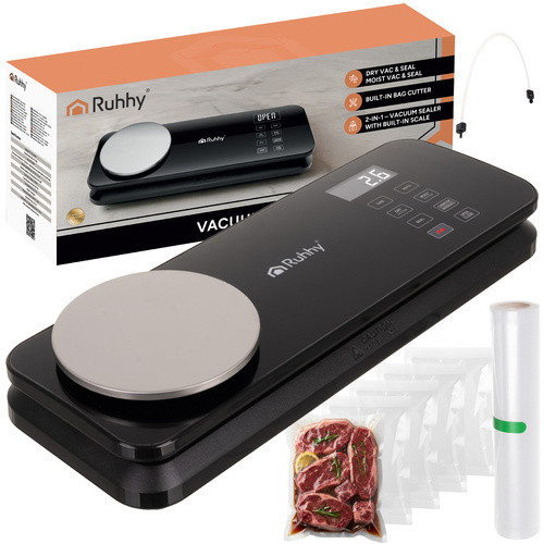 Вакуумный упаковщик для продуктов с весами 9 л/мин + рулон Ruhhy (24756) Нововолынск - изображение 1