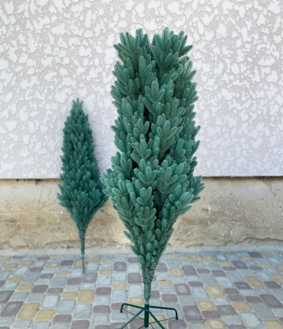 Штучна пухнаста ялинка Преміум (висота 1.50 м) лита (Блакитна) Вінниця - фото 7