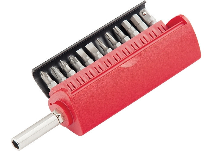 Набір біт, сталь S2, 12 шт, вбудований магнітний адаптер, у пласт. боксі MATRIX MASTER Полтава - фото 1