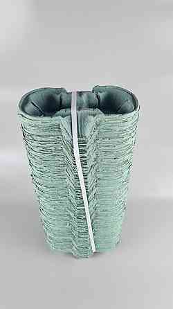 Тримач паперовий для 2 (двох) склянок зелений (холдер) (100 шт.) Харків