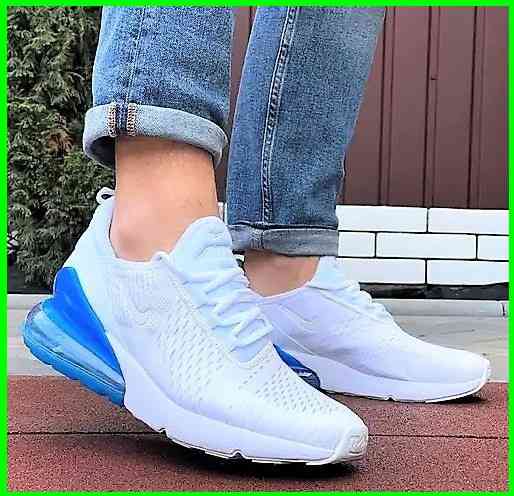 Кросівки Nike 270 Жіночі Білі з Амортизацією Сині Блакитні Найк (розміри: 36,37,38,39) Дніпро