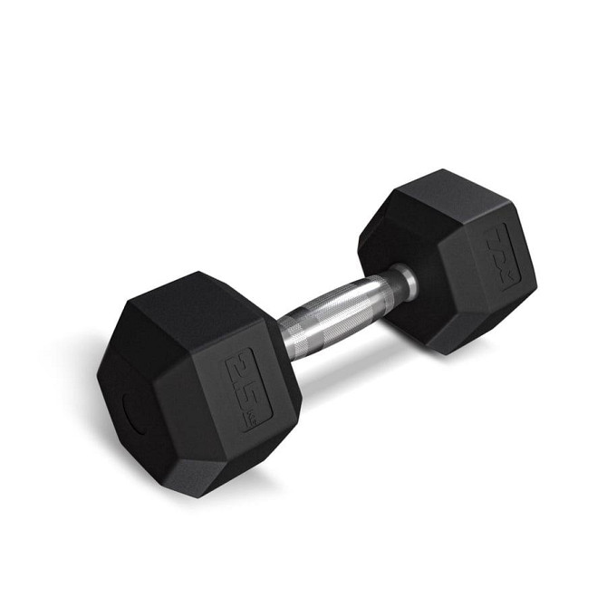 Гантеля шестигранна прогумована TX-025RD Trex Sport 2,5кг Киев - изображение 1