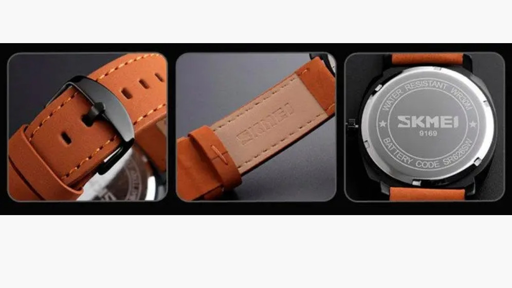 Чоловічий годинник Skmei 9169 Kowboy (коричневий) Вінниця - фото 6