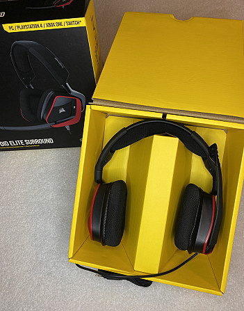 Ігрова гарнітура Corsair VOID ELITE Surround 7.1 з мікрофоном, сумісна з PC, PS4, Xbox, Switch, CA-9 Київ - фото 8
