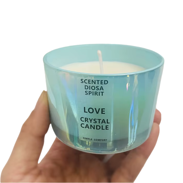 Свічка в чаші ручної роботи у блакитному кольорі Кам'янець-Подільський - фото 2