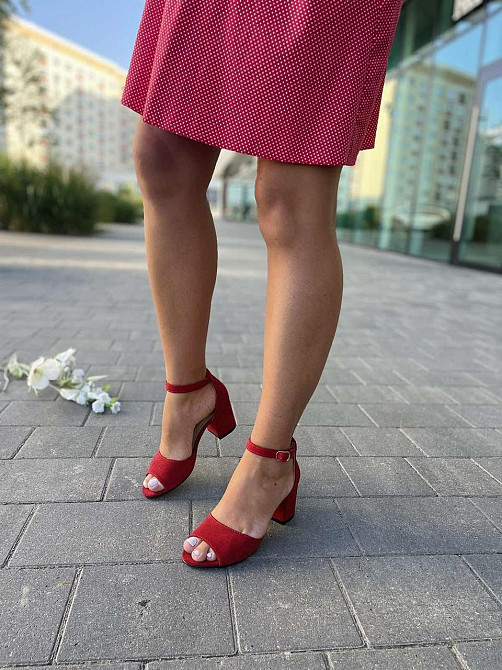 Nivelle Босоніжки жіночі NIVELLE 1468/6015-6033 червоні (літо, замша натуральна) (3702) Коломия - фото 3