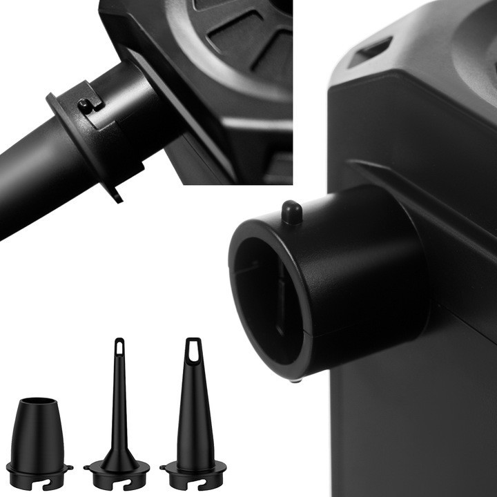 Аккумуляторный Насос для матрасов с 3 насадками Trizand (20790) Black Нововолынск - изображение 5