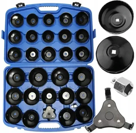 Знімачі масляних фільтрів 30 елементів FERRUM  набір чашкоподібних ключів для СТО та домашньої заміни оливи Львів