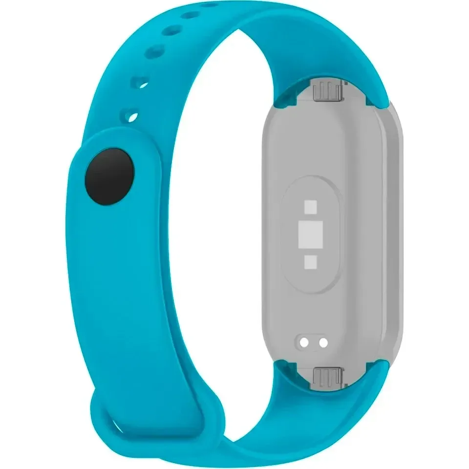 Силіконовий ремінець для Xiaomi Mi Band 8 Soft Touch Світло-голубий (Light Blue) Чернівці - фото 2