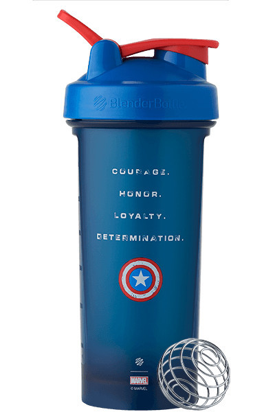 Шейкер спортивний BlenderBottle Classic Loop PRO 28oz/820ml Marvel Capitan Amerika (600557) Кам'янське - фото 1